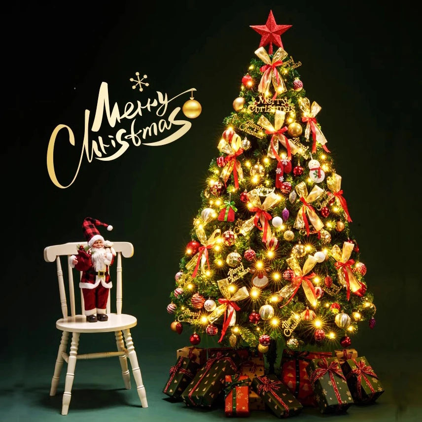 7ft/8ft Spruce Artificial Holiday Christmas Tree for Home/Party Decor w/1300 Branch Tips, Easy Assembly, Metal Hinges&Base