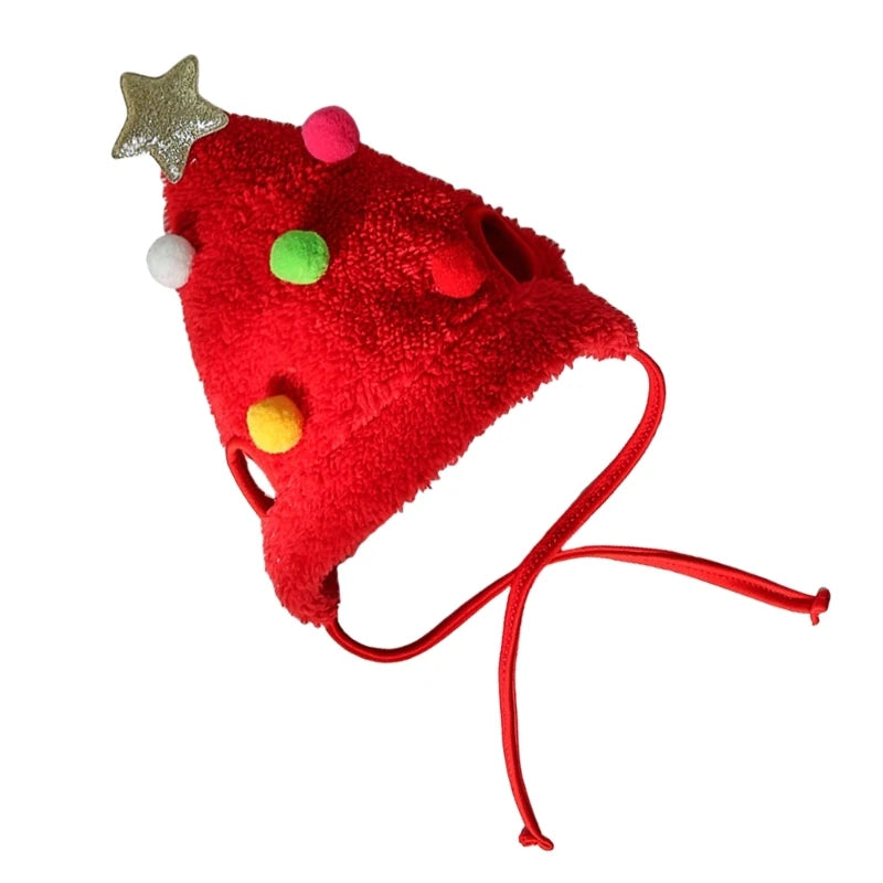 Pet Christmas Tree Hat Unique Reindeer for Small Dog Hat Christmas Reindeer Star Pet Christmas Costume