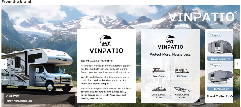 Travel Trailer RV Cover: 7 Layers Heavy Duty RV & Trailer Cover, Toy Hauler Cover r with 4 Tire Cover