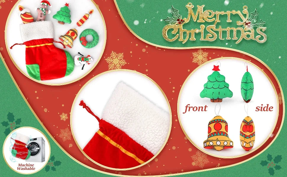 MorisMos 8 Pieces Christmas Ornaments Set Christmas Tree Decorations Gifts, Christmas Hanging Decor