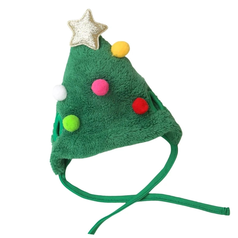 Pet Christmas Tree Hat Unique Reindeer for Small Dog Hat Christmas Reindeer Star Pet Christmas Costume