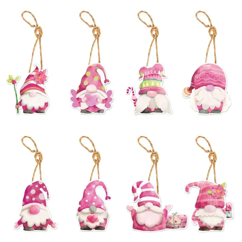 Tree Ornaments Pink Christmas Tree Ornaments Pink 8Pieces Christmas Pendants Tree Ornaments Vintage Holiday Decorations Cute