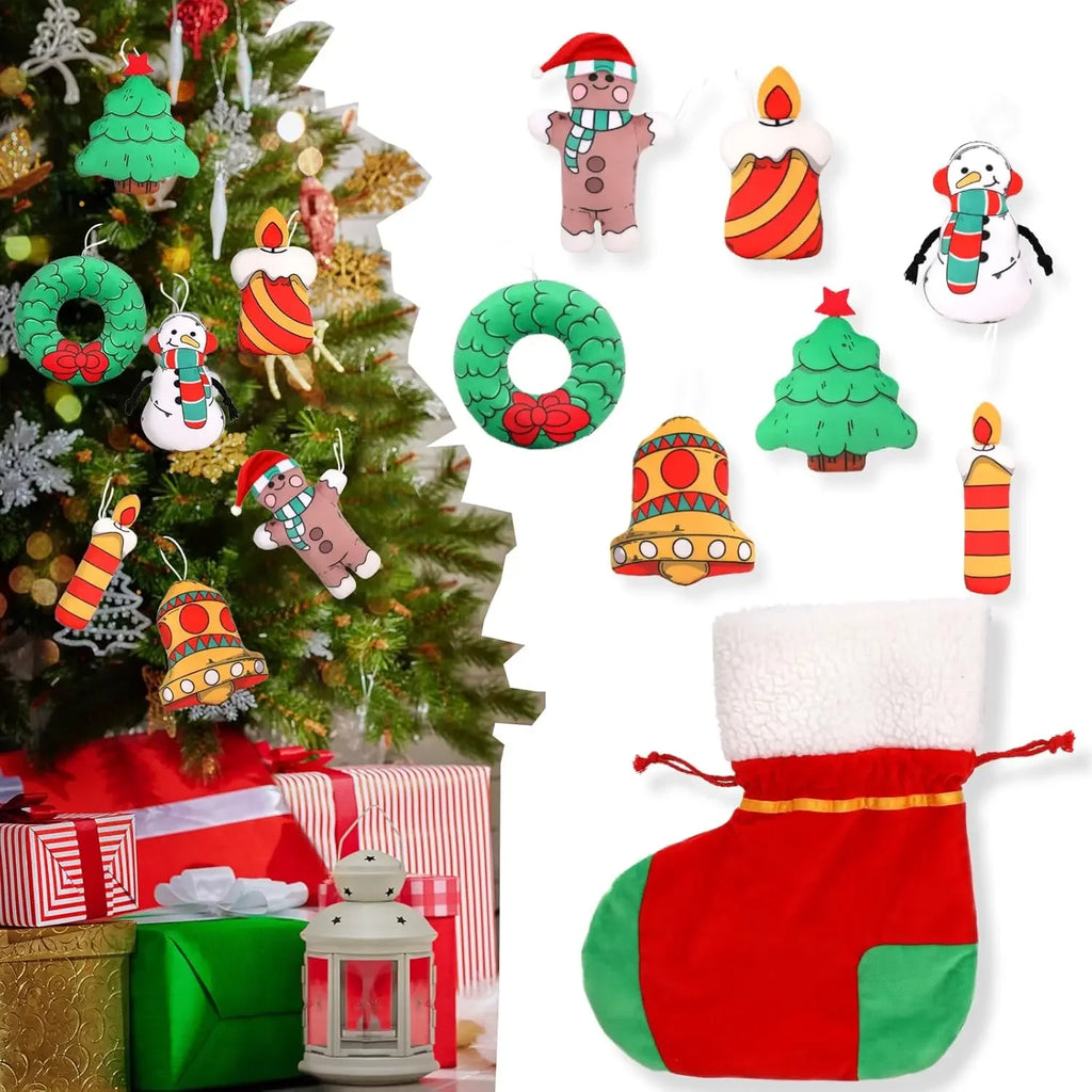 MorisMos 8 Pieces Christmas Ornaments Set Christmas Tree Decorations Gifts, Christmas Hanging Decor
