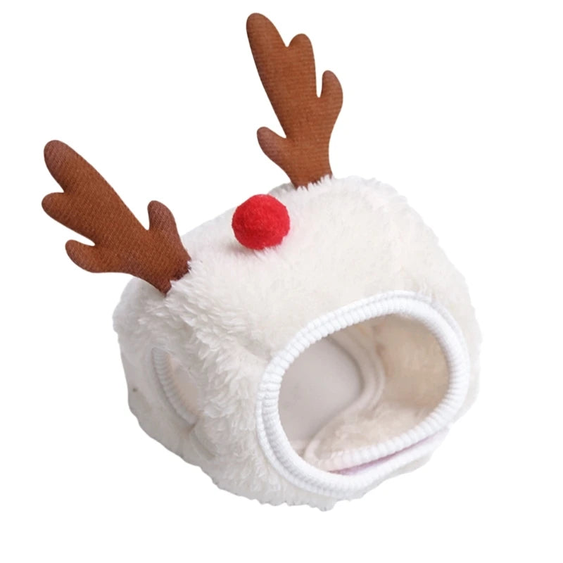 Pet Christmas Tree Hat Unique Reindeer for Small Dog Hat Christmas Reindeer Star Pet Christmas Costume