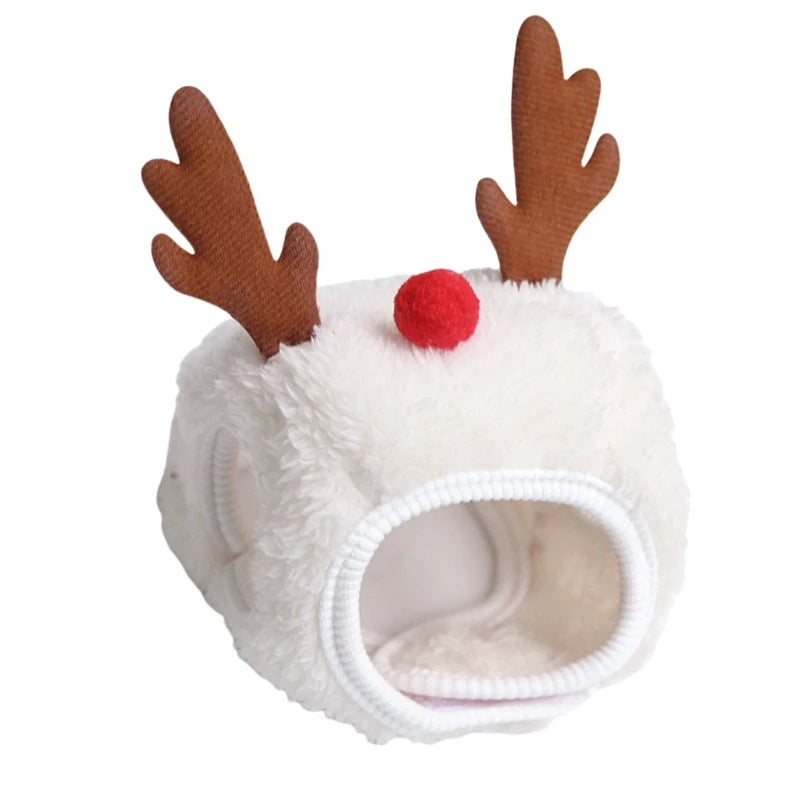 Pet Christmas Tree Hat Unique Reindeer for Small Dog Hat Christmas Reindeer Star Pet Christmas Costume
