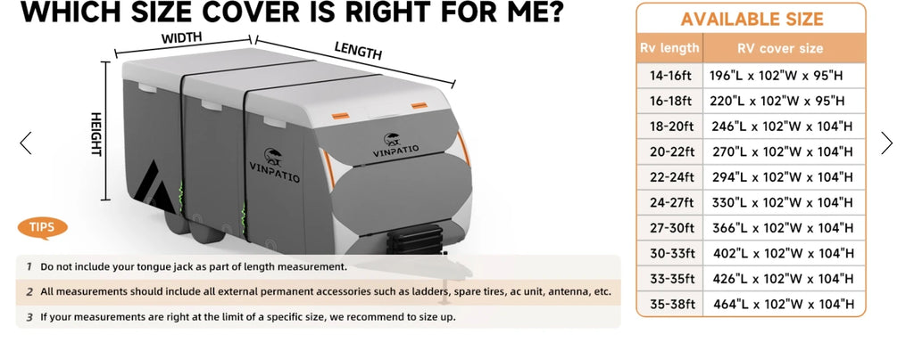 Travel Trailer RV Cover: 7 Layers Heavy Duty RV & Trailer Cover, Toy Hauler Cover r with 4 Tire Cover