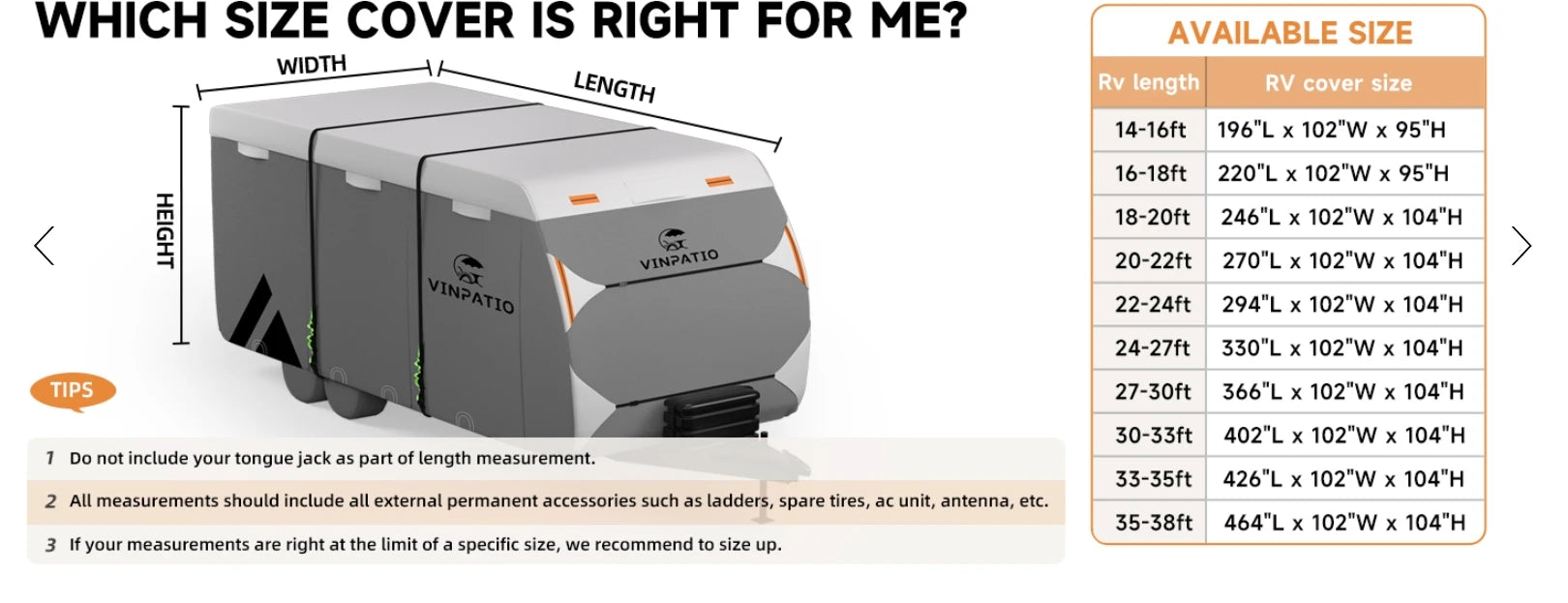 Travel Trailer RV Cover: 7 Layers Heavy Duty RV & Trailer Cover, Toy Hauler Cover r with 4 Tire Cover