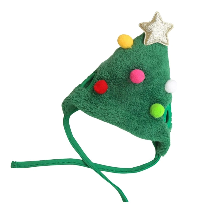 Pet Christmas Tree Hat Unique Reindeer for Small Dog Hat Christmas Reindeer Star Pet Christmas Costume