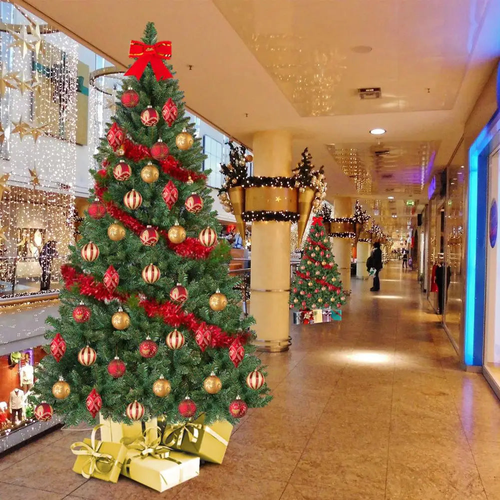 5FT Artificial Christmas Tree with Iron Base Christmas Holiday Pencil Tree with Thick Branch Tips Winter Party Christmas Decor